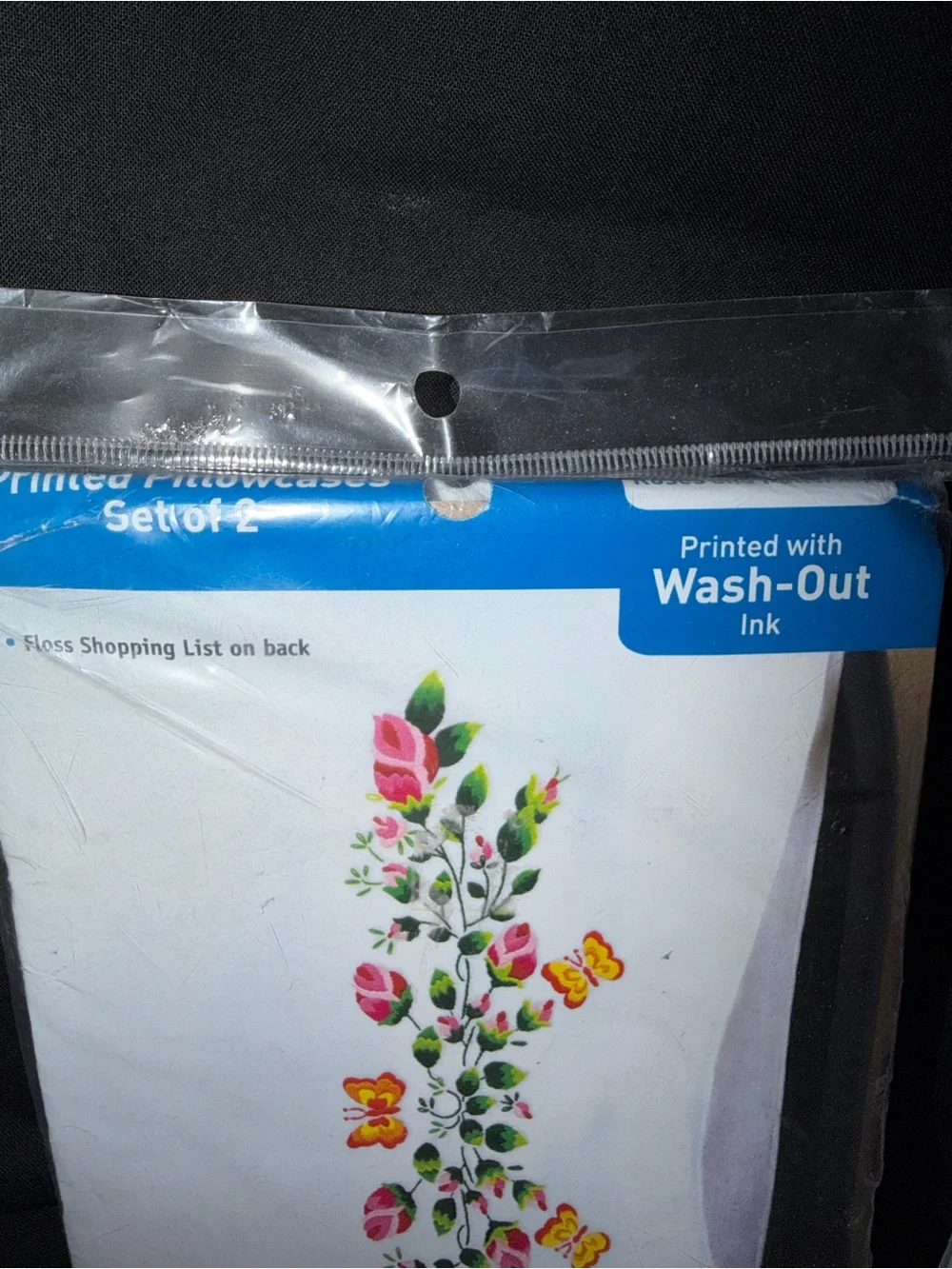 Floral Printed needle craft Pillowcases 2 sets